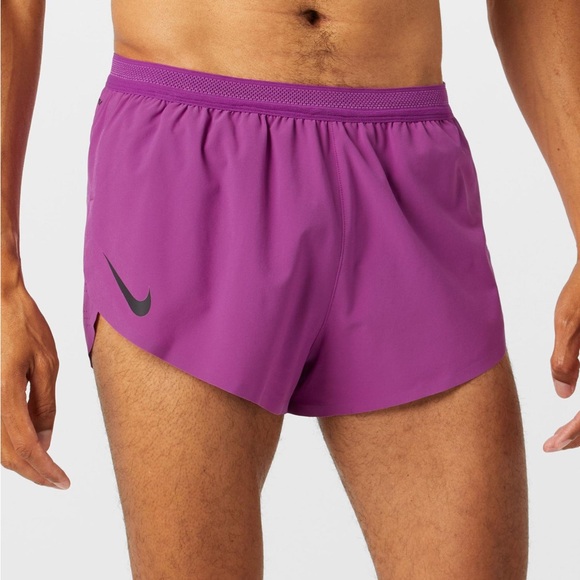 Nike Racing Running Shorts Men's 2XL Dri-fit Adv NWT $90 2" FN3349-518 Fuschia - Picture 1 of 5
